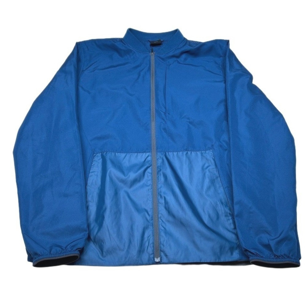 Oakley Lightweight‎ Jacket Mens XL Blue Regular Fit Full Zip Windbreaker Bomber